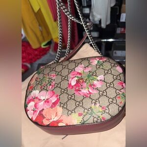 Gucci Pink Floral Crossbody Bag